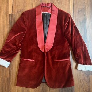Velvet jacket.